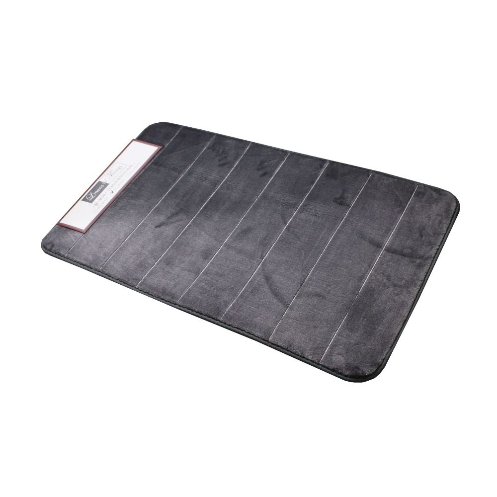 LINENS N' THINGS Memory Foam Bathroom Mat Line 50X80 Gargoyle