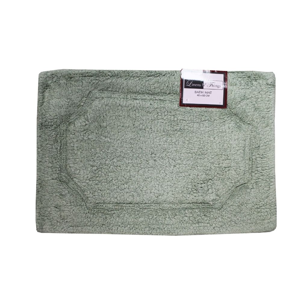 LINENS N' THINGS Cotton Bathroom Rug Turner Collection 50X80 Seagrass