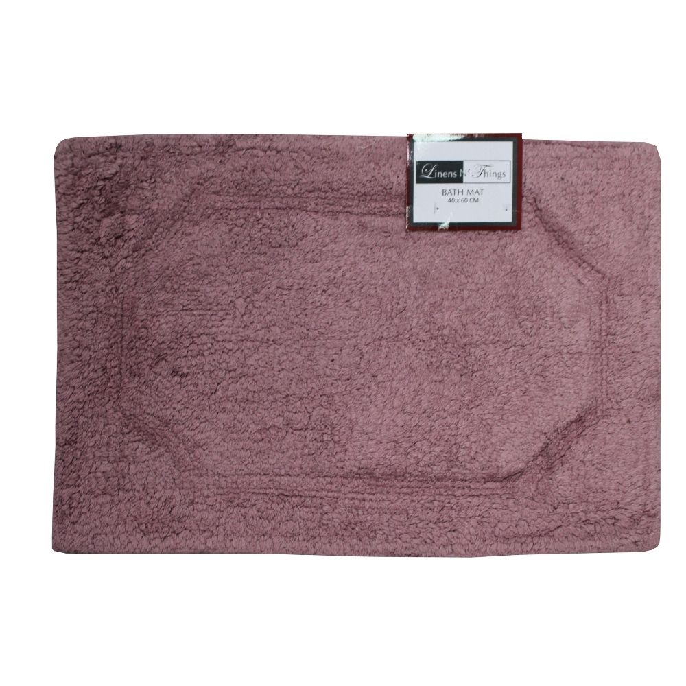 LINENS N' THINGS Cotton Bathroom Rug Turner Collection 50x100 Nostalgia Rose