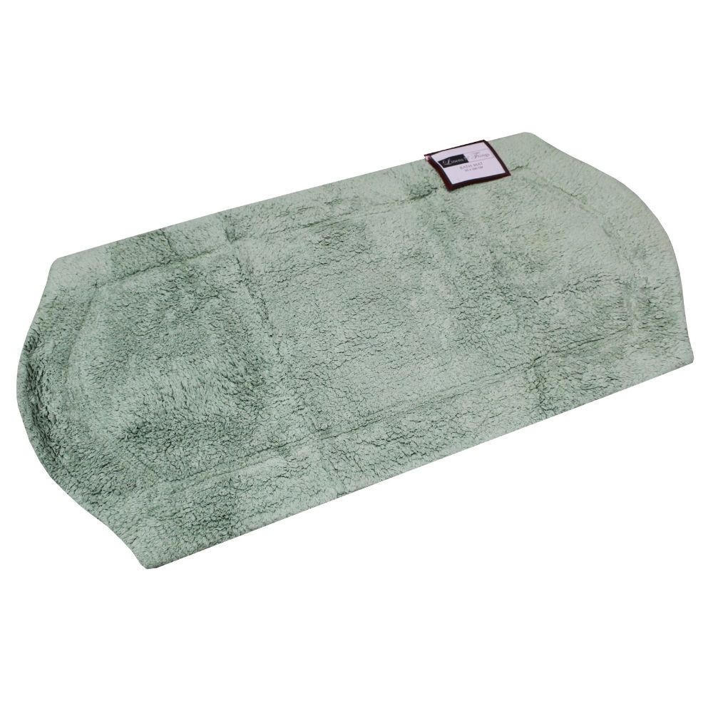 LINENS N' THINGS Cotton Bathroom Rug Hurley Collection 50X100 Seagrass