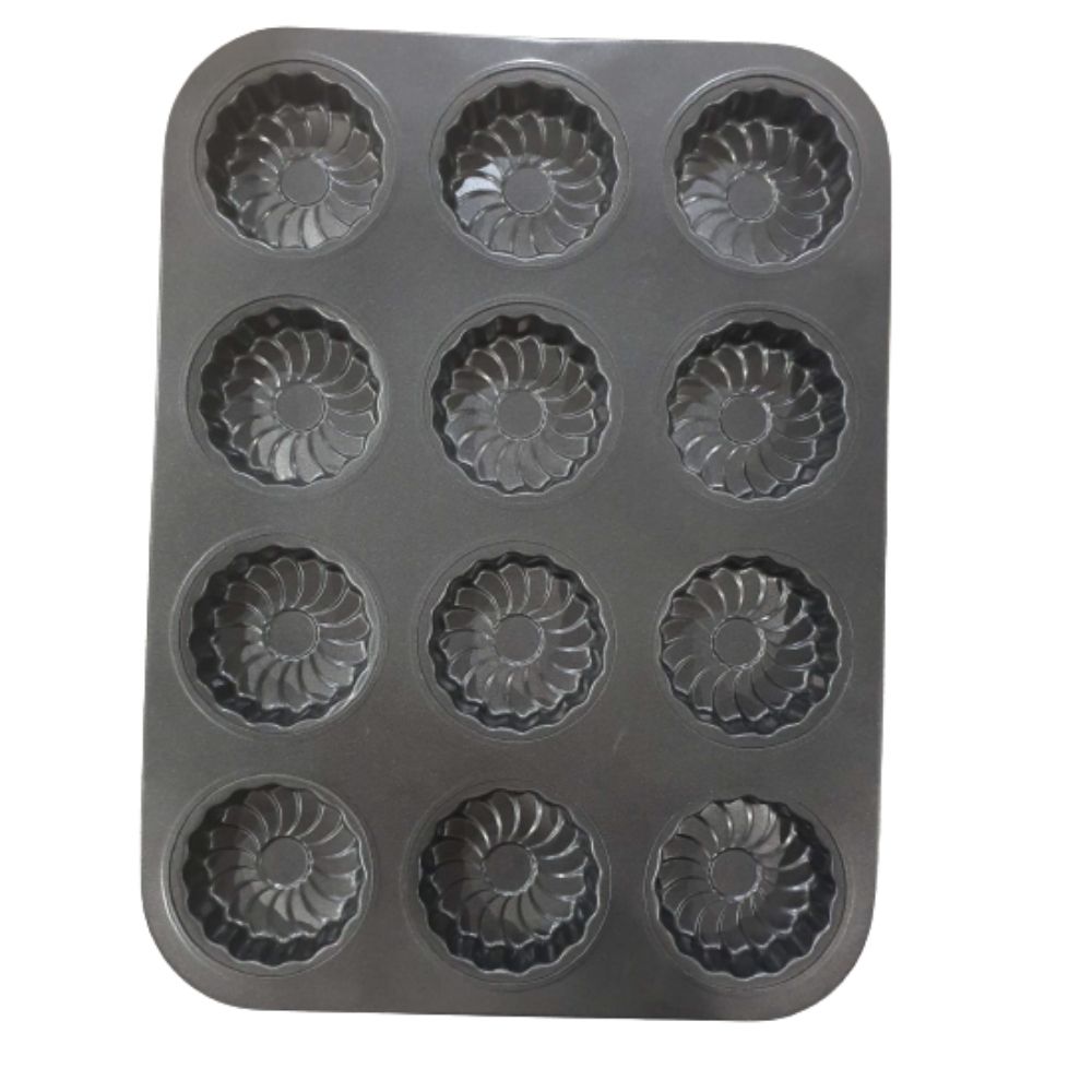 PRISM COLLECTION Baking Tray Muffin Tray By 12 Flower Design
