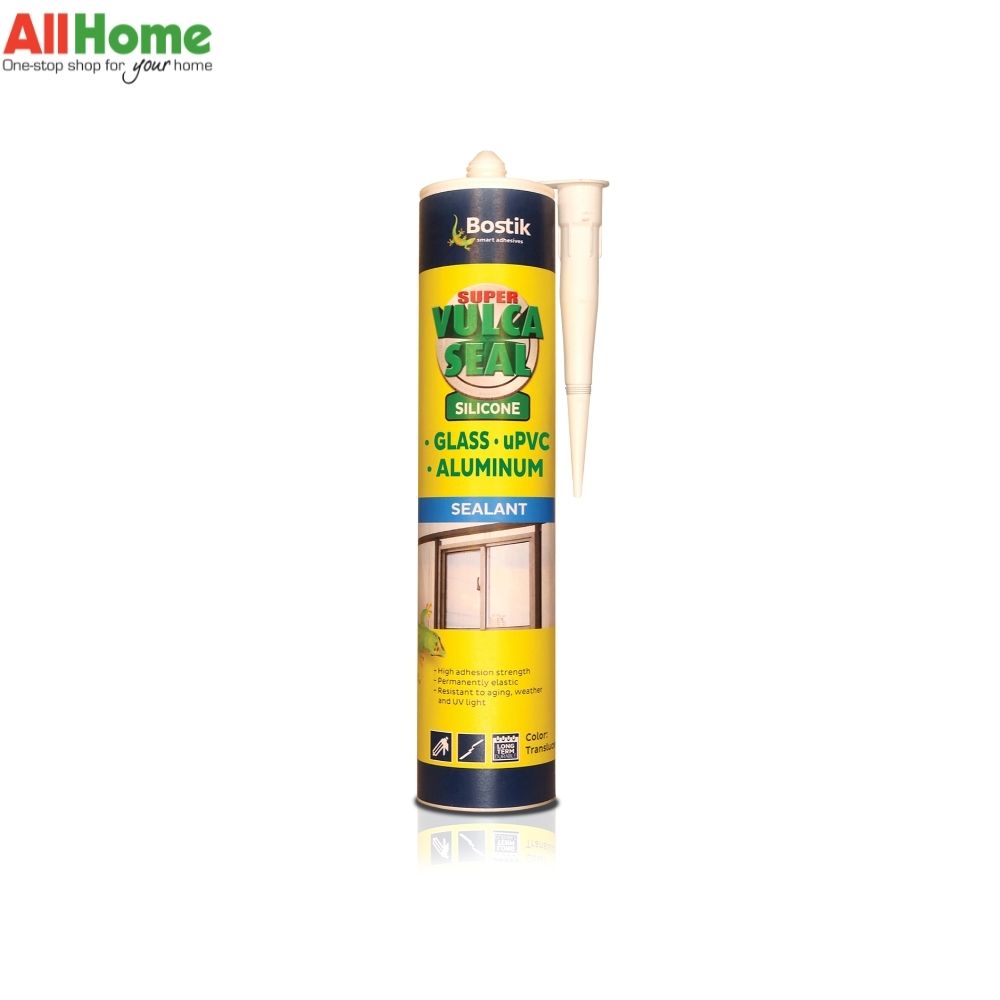 bostik Super Vulcaseal Silicone Sealant for Glass, uPVC, and Aluminum 300ML