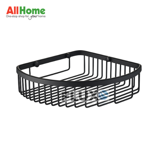 FLUXO AHBA17 Corner Basket Black Matte SS304