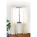 LINEO Window Curtain Semi Blackout Pack of 2 55"X84" Ivory