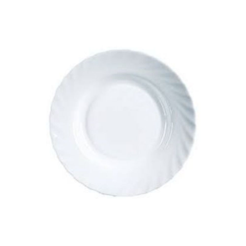 LUMINARC Trianon Curvy Dinnerware Soup Meal Plate 22.5in