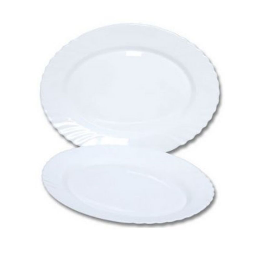 BORMIOLI Ebro Dinnerware Oval Meal Plate 27cm