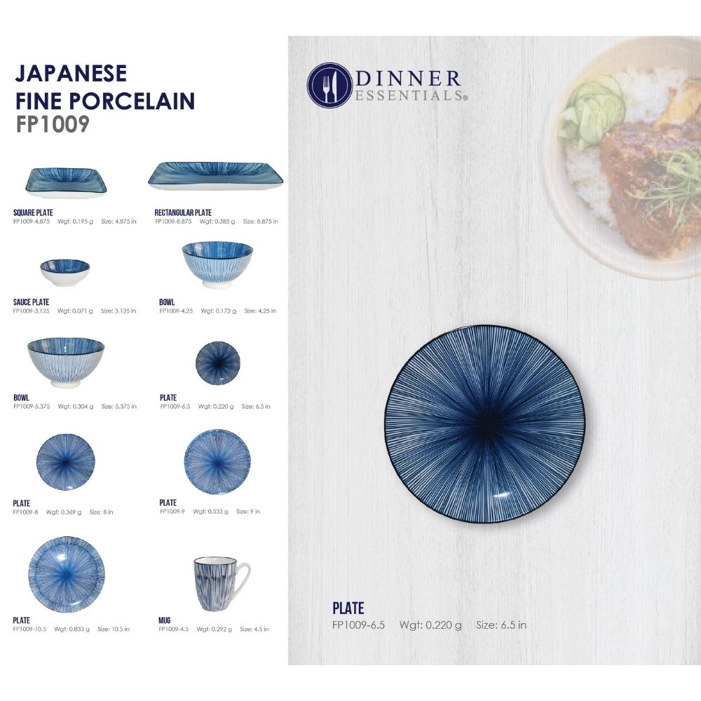 DINNER ESSENTIAL Decorative Printed Side Plate 6.5inch (5)