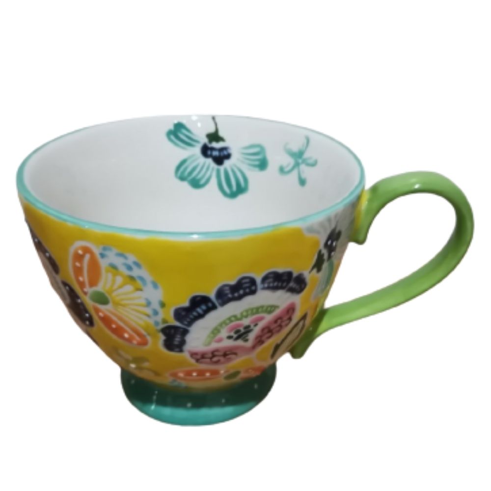 ONAIDA Handpainted Coffee Cup Summer meadow