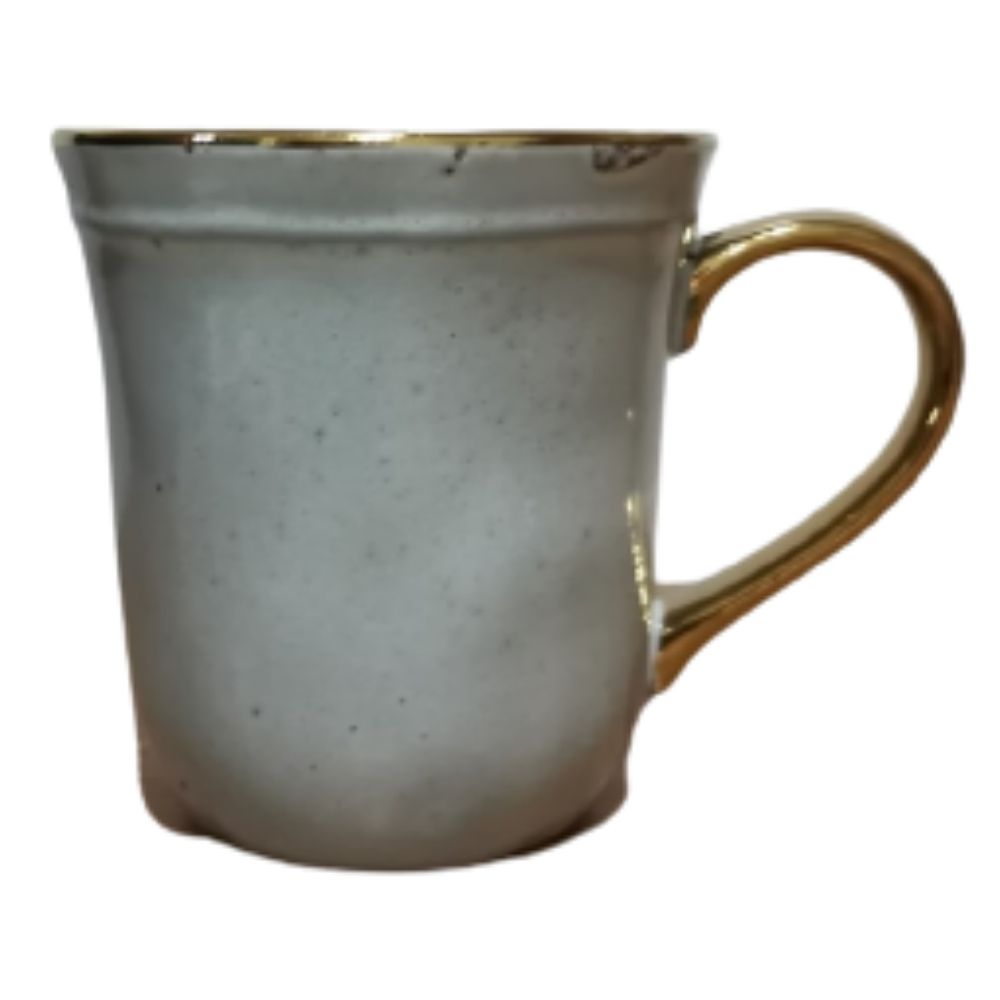 ONAIDA Handpainted Mug Elegant White