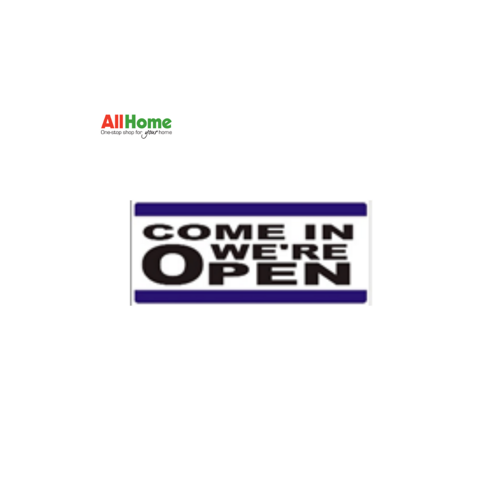 MELCAR ES 1730 Come In We're Open / Sorry We're Closed Signage 4X9