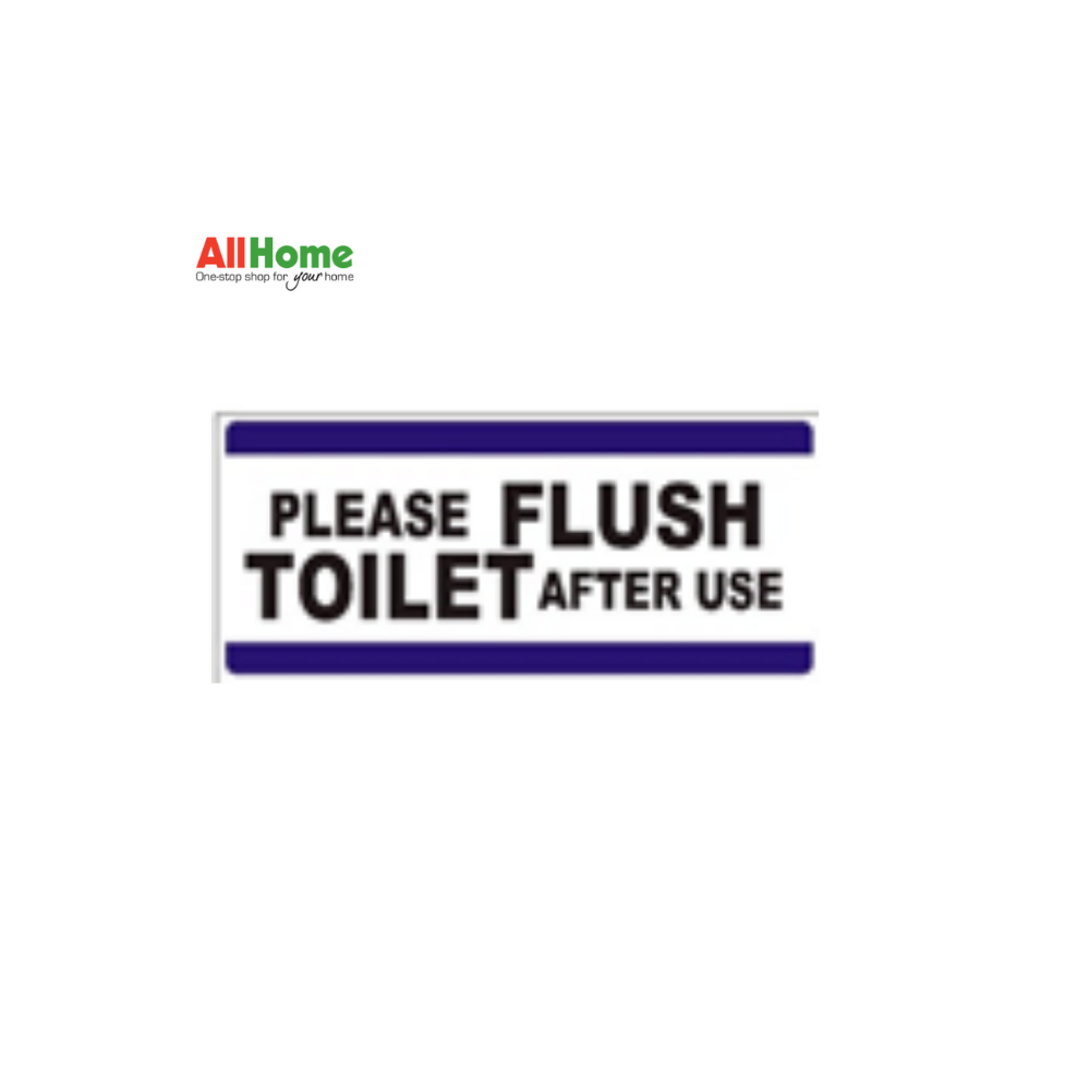 MELCAR ES 1773 Please Flush Toilet After Use Signage 4X9