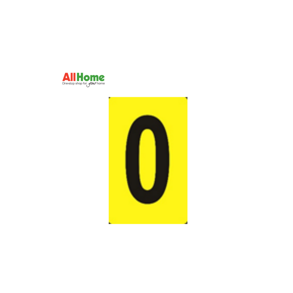 MELCAR Numerical 0 Signage 4X6