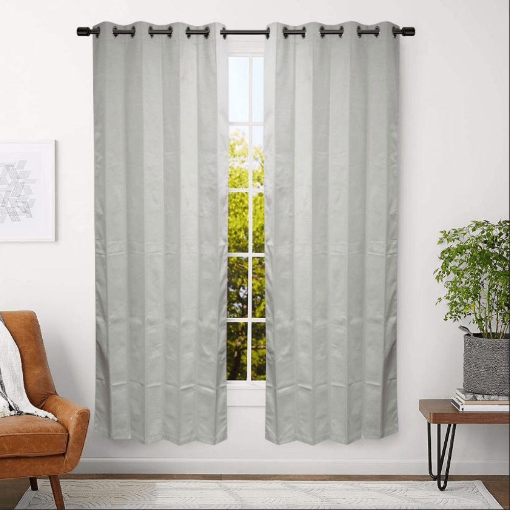 LINENS N' THINGS Window Curtain Blackout Plain 55" x 84" Brown
