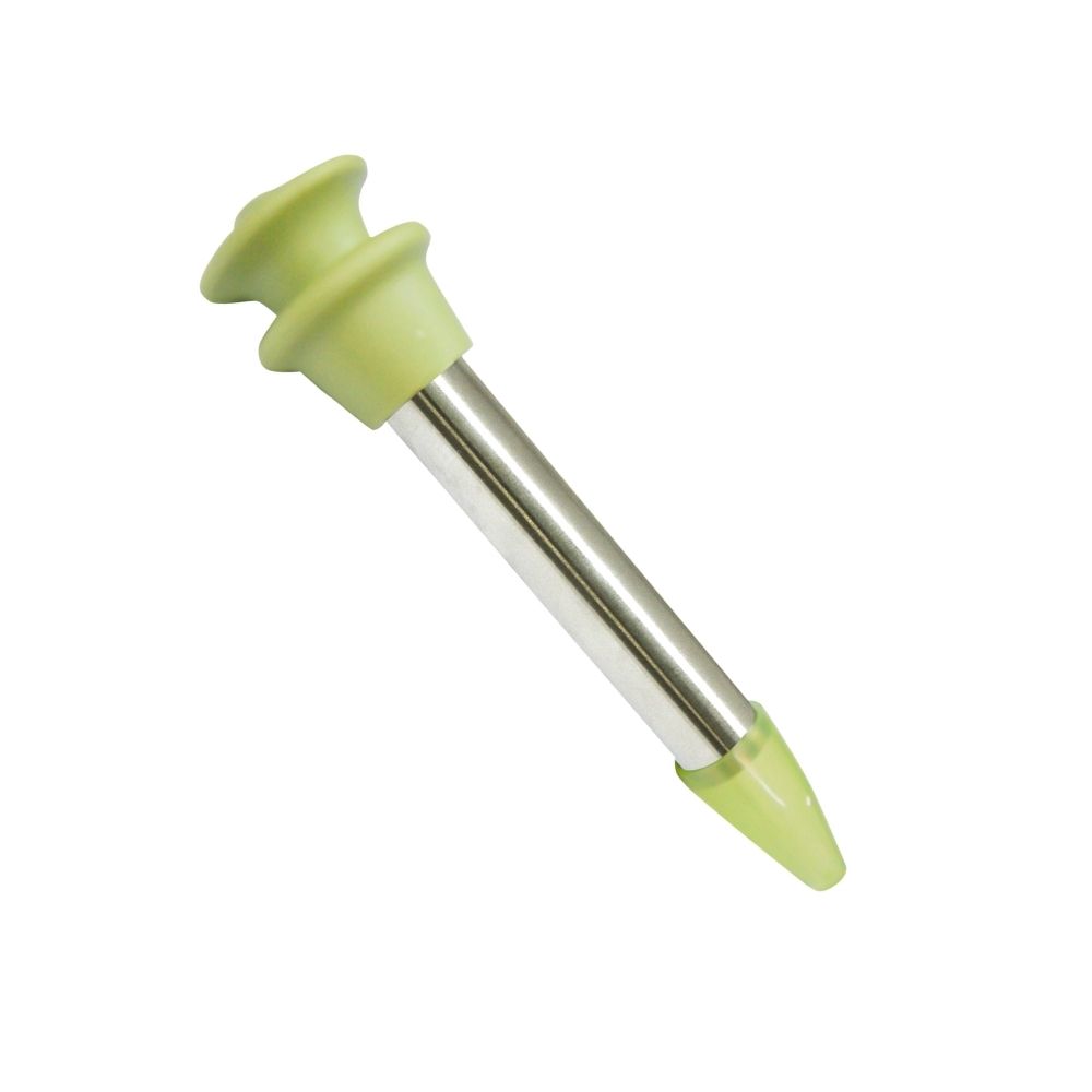 MASFLEX Multi-purpose Stainless and PP Corer Fruit Corer Pear, Apple, Fruit of Vegetable Corer Green