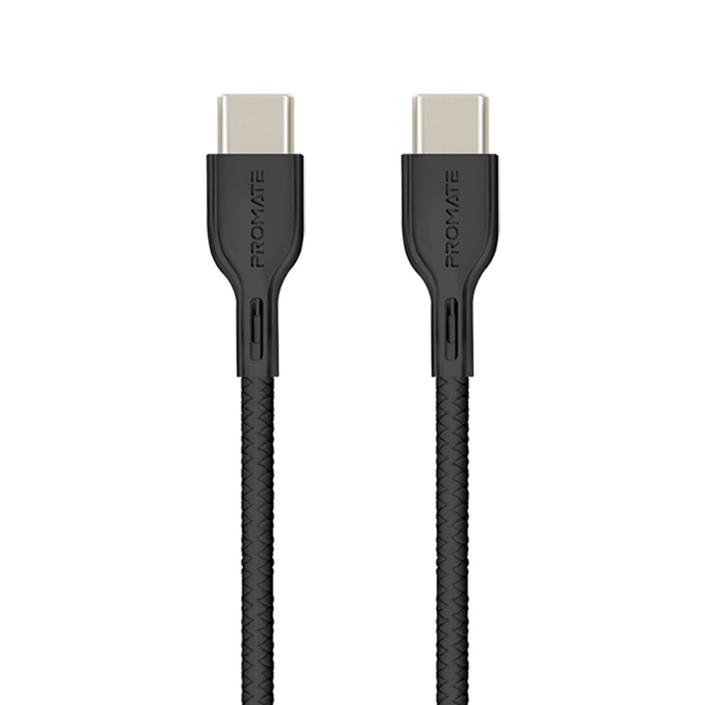 PROMATE Powerbeam-CC2 USB-C to USB-C Cable Black