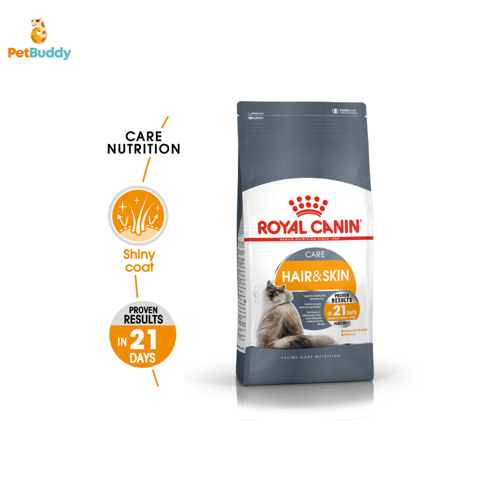 ROYAL CANIN FCN HAIR & SKIN CAT FOOD 2KG