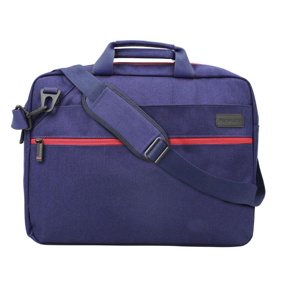 PROMATE AKITA-MB Lightweight Water Resistant Messenger 16" Laptop Bag Blue