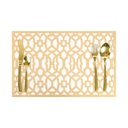 HAPPY TABLE Placemat PVC Greek Pattern Beige