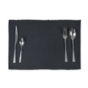 HAPPY TABLE Ribbed Placemat Gray