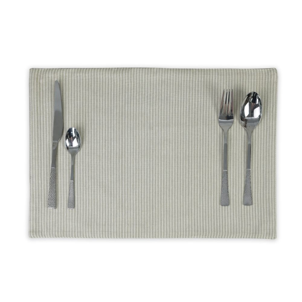 HAPPY TABLE Placemat Hemmed Bisque