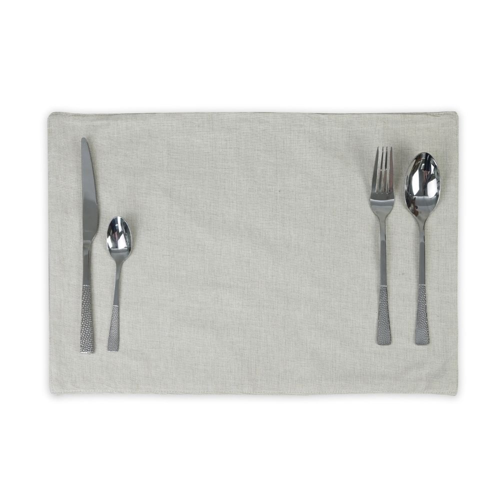 HAPPY TABLE Placemat Hemmed Cream