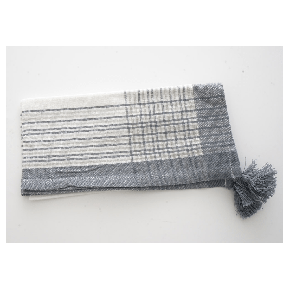 SUR LA TABLE Table Napkin Fabric WIth Tassle With Multiple Color Variations