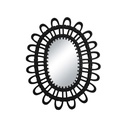 Rattan Oval Shaped Decorative Mirror 6077