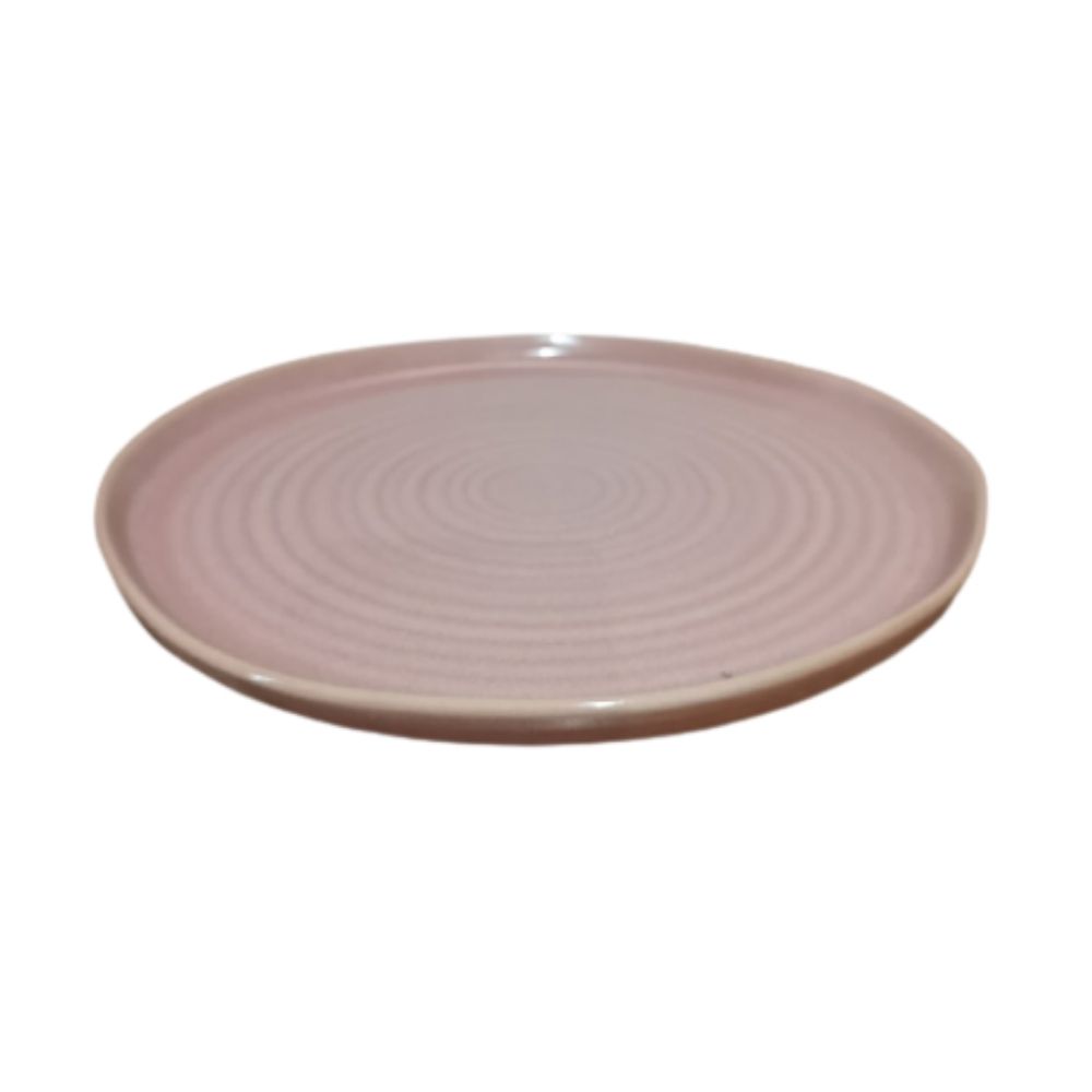 ONAIDA Handcraft Embossed Plate Faded Pink