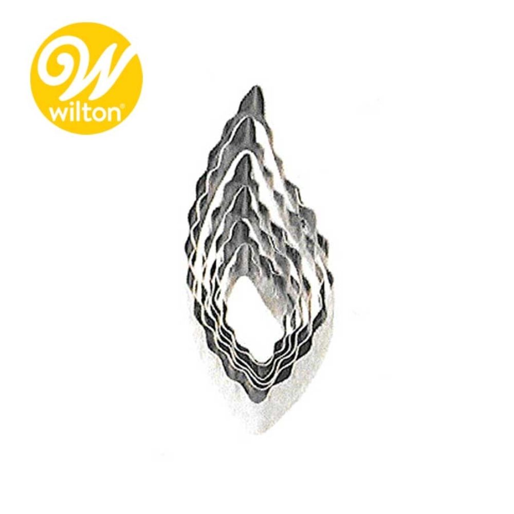 WILTON 6 Piece Fondant Cutter Double Cut Outs