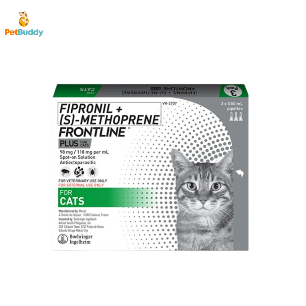 FRONTLINE PLUS FLEA&TICK SOL FOR CATS