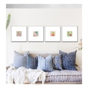 Wall Art Canvass Pr-Female Silhouette White 18x18