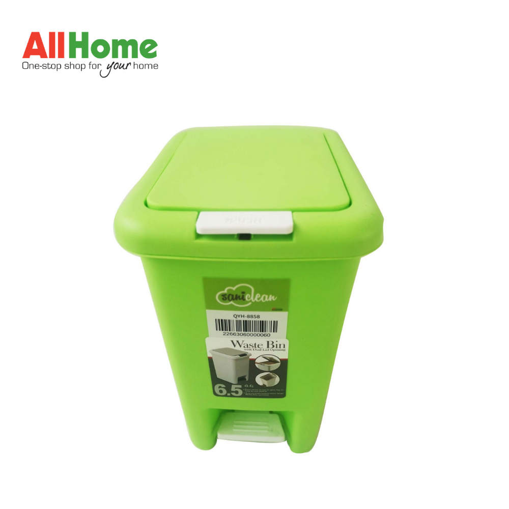 SANICLEAN QYH-8858 PEDAL TRASH CAN 6.5L