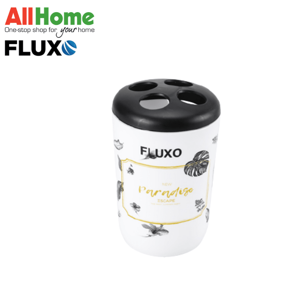 FLUXO TOOTHBRUSH HOLDER BLK BANANA LEAF