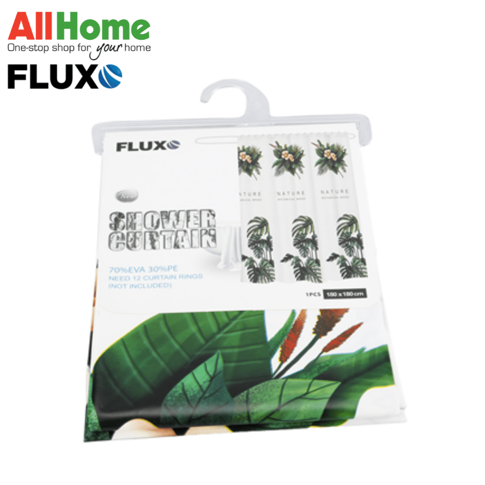 FLUXO EVA SHOWER CURTAIN SUCCULENT 180X180