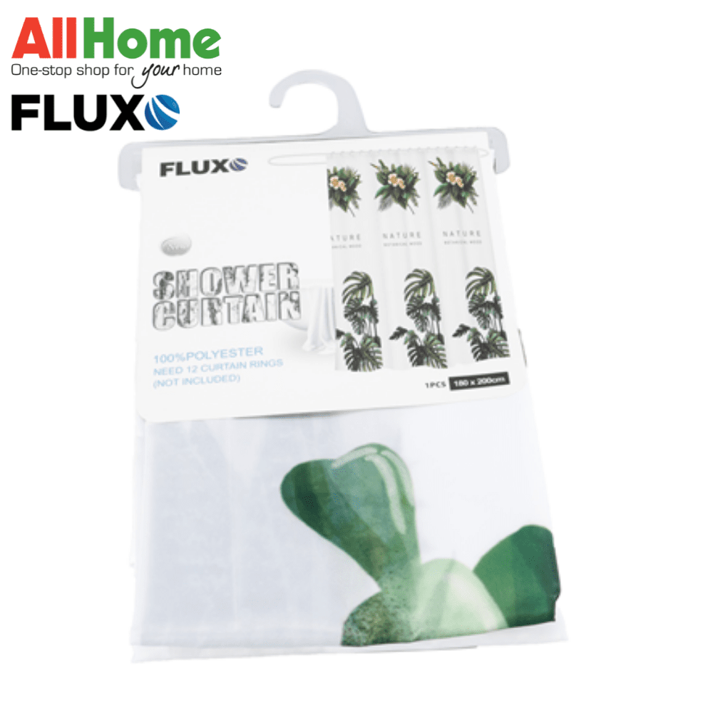 FLUXO CLOTH SHOWR CURTAIN SUCCULENT 180X200