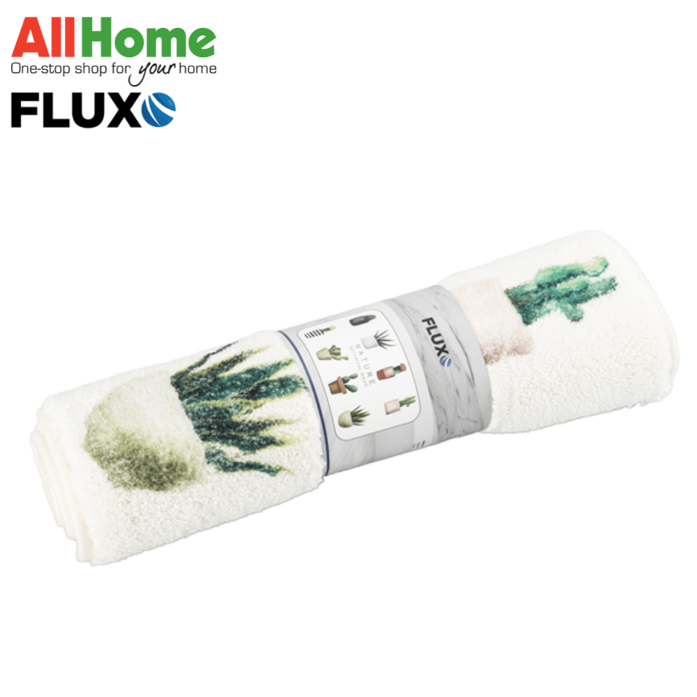 FLUXO FLOOR MAT SUCCULENT 45X35 CASHMERE