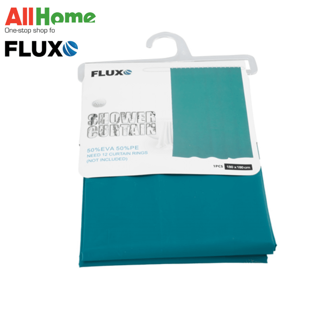 FLUXO EVA SHOWER CURTAIN DARK GREEN 180X180