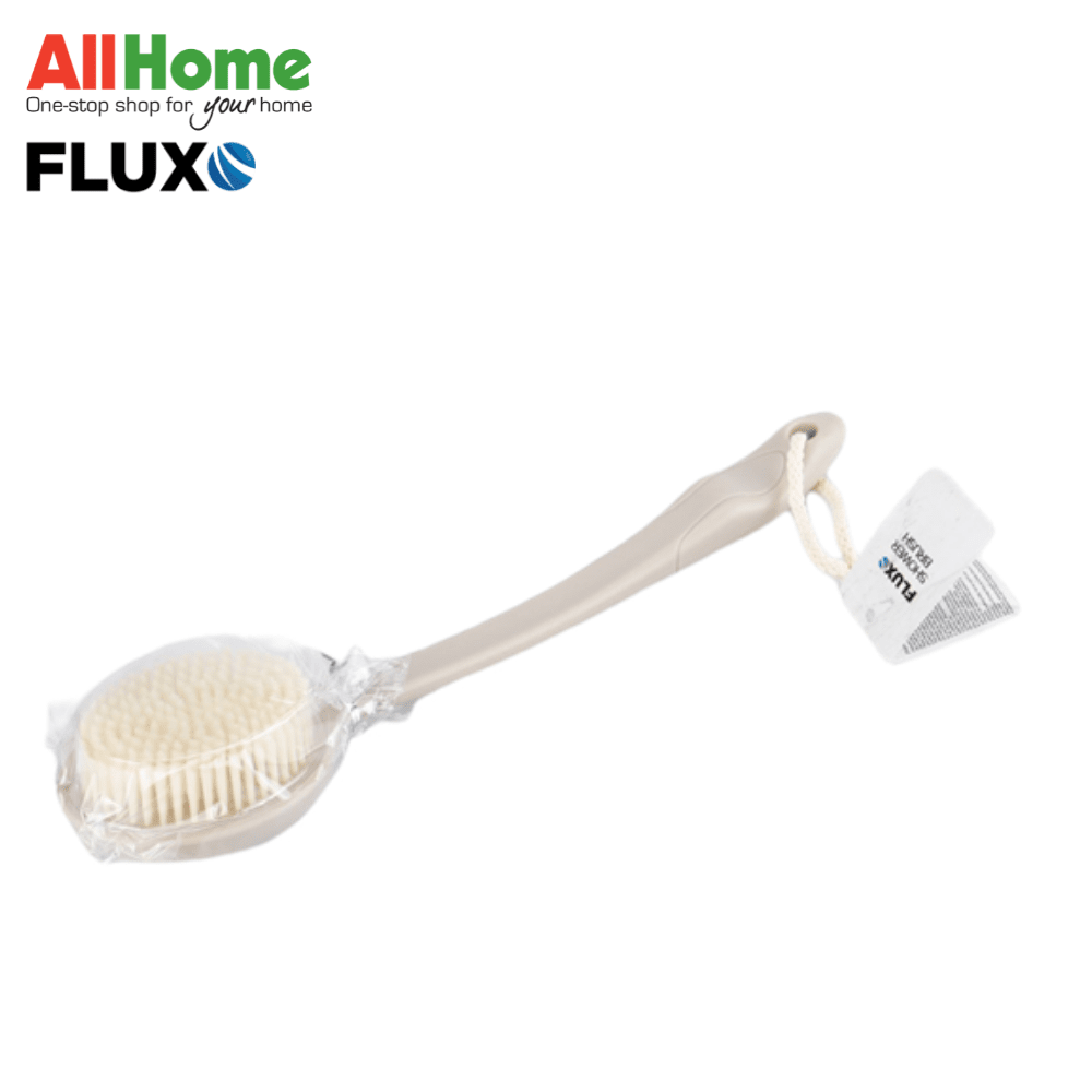 FLUXO BATH BRUSH W/HANDLE BEIGE