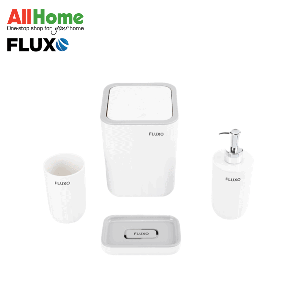 FLUXO 6204 4-PC BATHROOM SET WAVE PATTERN