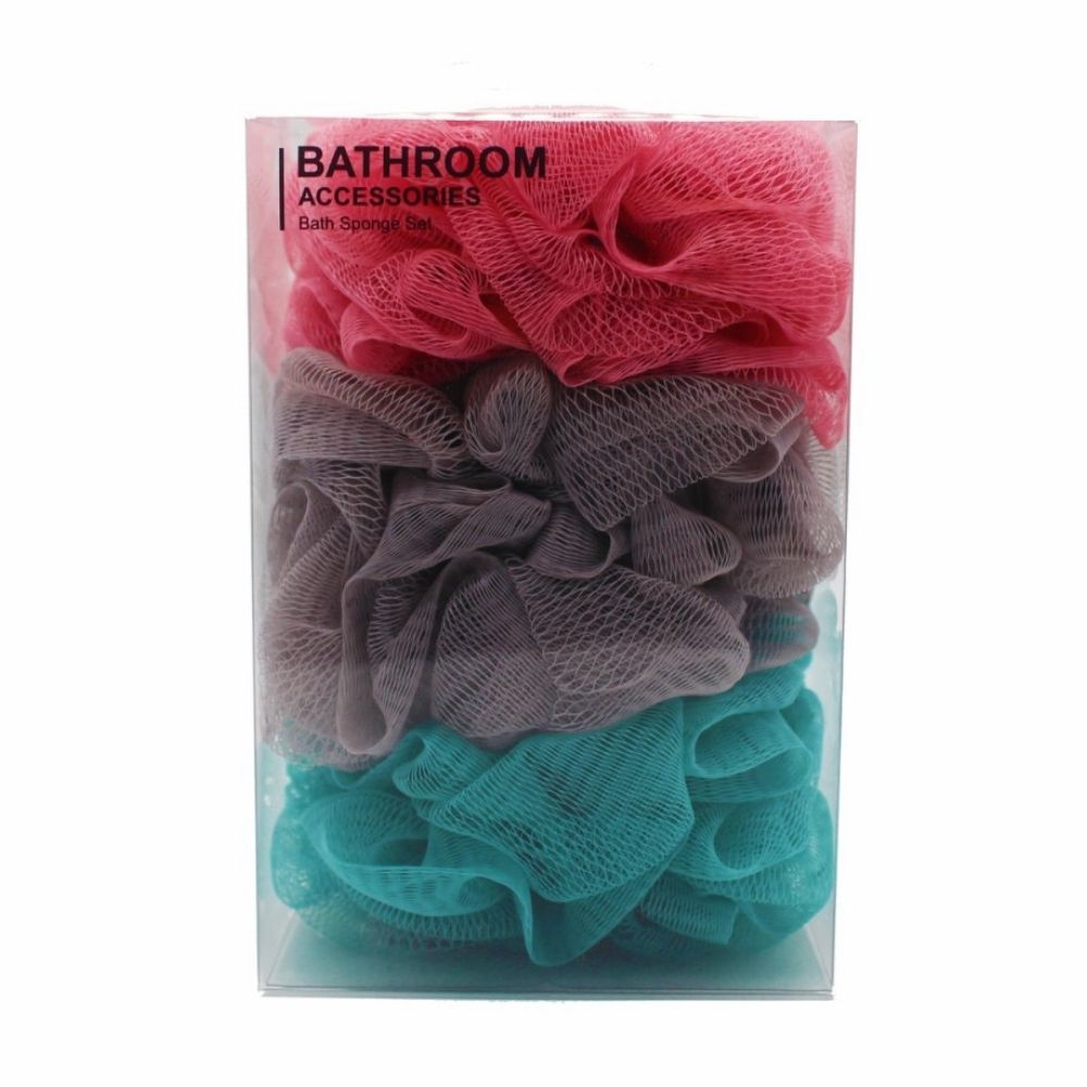 LINENS N' THINGS Loofah 3 Piece Set Bath Sponge