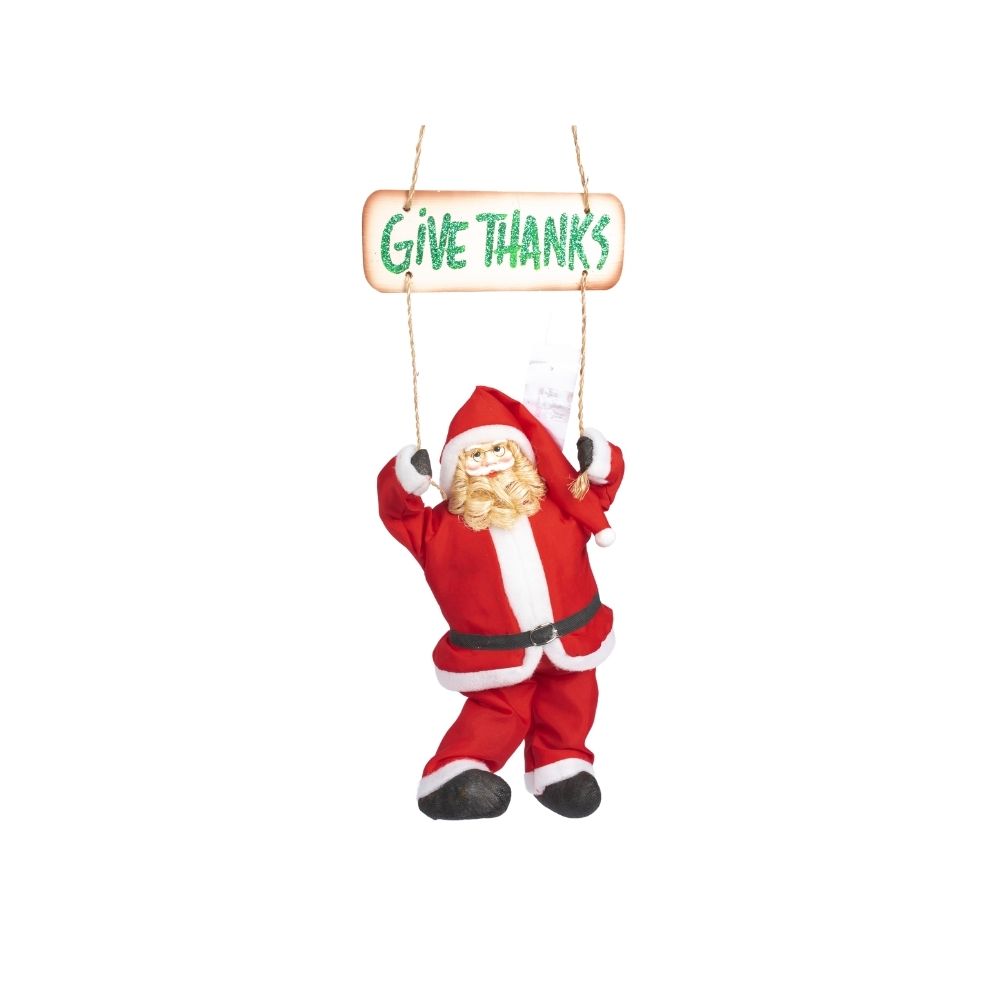 Christmas Hanging Wood-GIVE THANKS