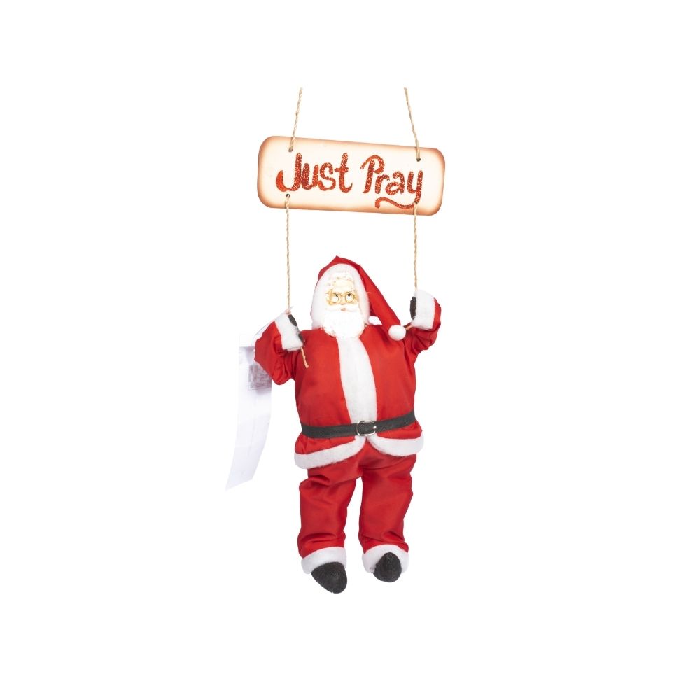 Christmas Hanging Wood- JUST PRAY