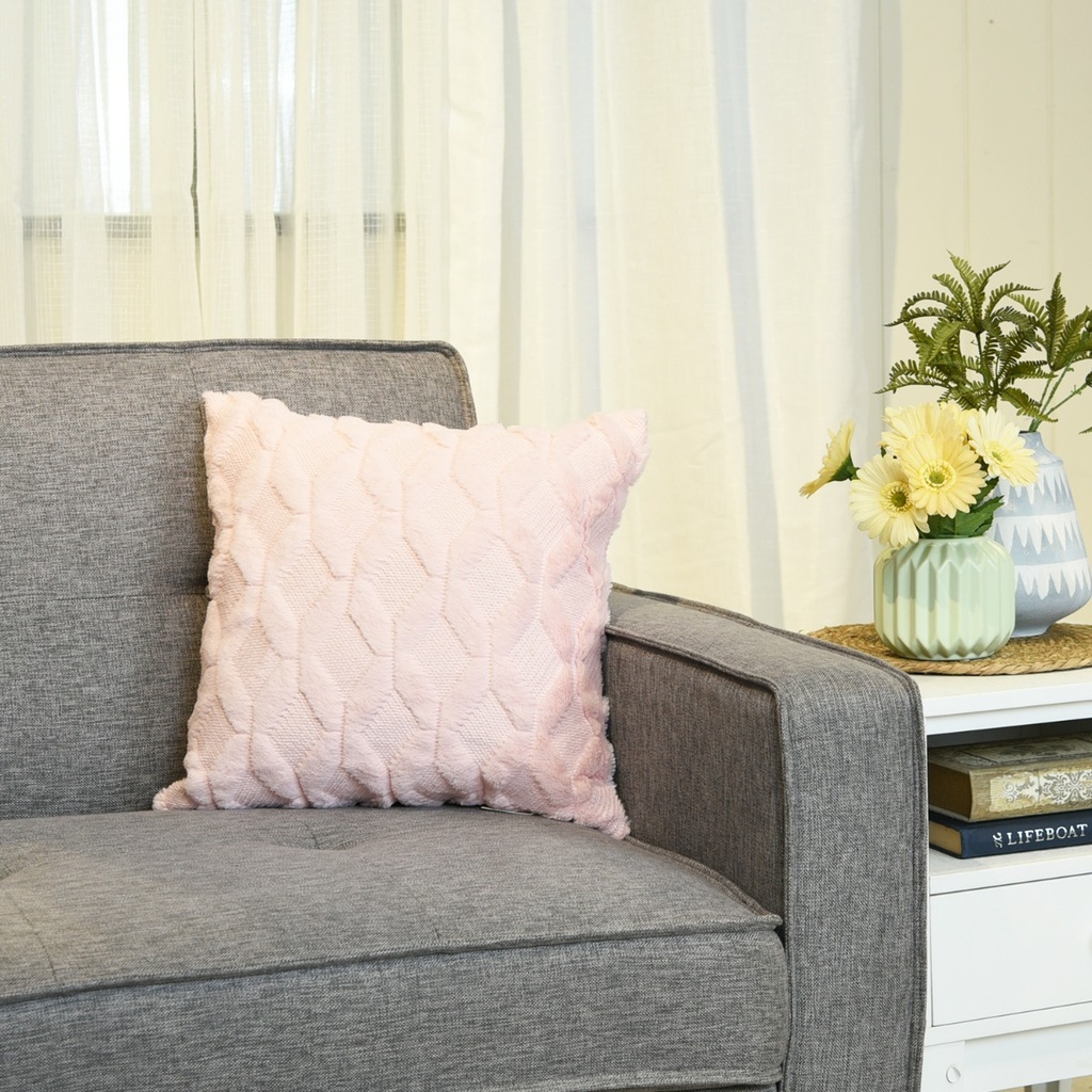 Aquifer Plush Geometric Throw Pillowcase 17X17