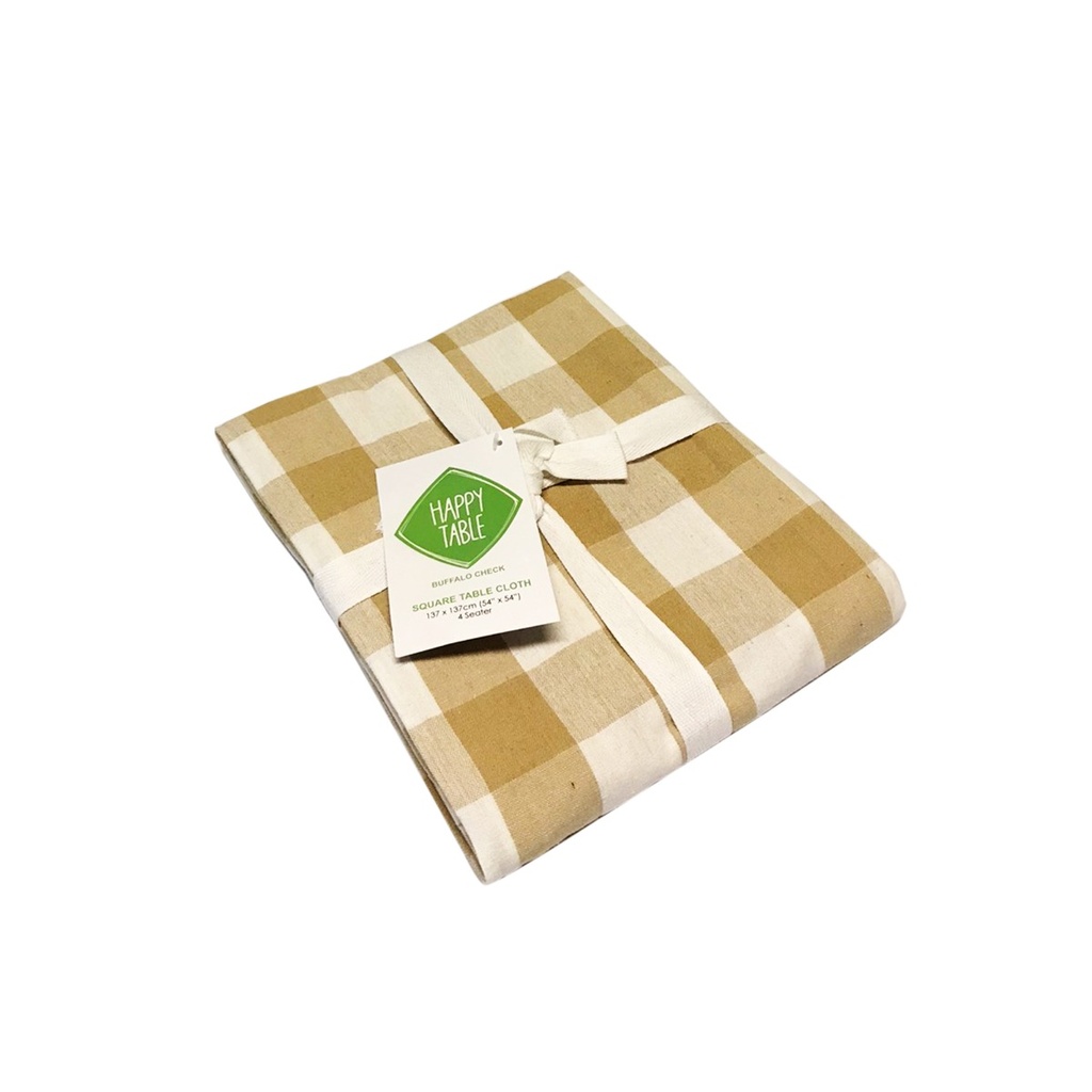 BISCUIT BUFFALO CHECK TABLE CLOTH