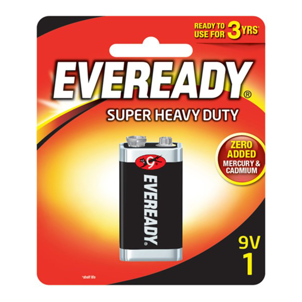 Eveready 1222Bp1 Super Heavy Duty Battery 9V