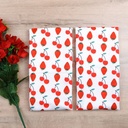 HAPPY KITCHEN Microfiber Kitchen Towel Set of 2 Cherry