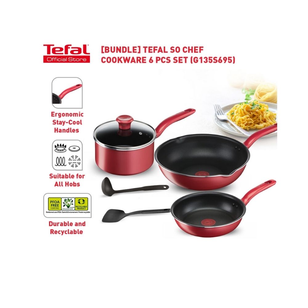 TEFAL So Chef 6-piece Cookware Set