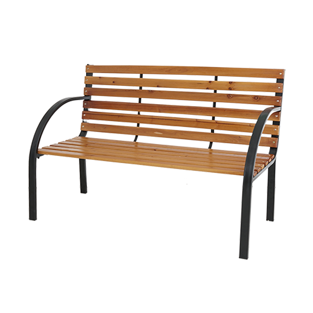 GARDEN STORY Tyler Solid Wood & Steel Bench