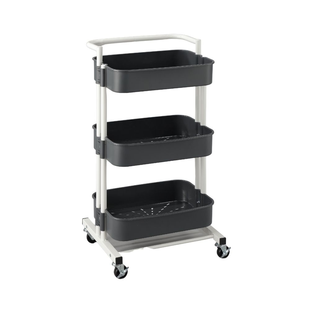 EZ SPACES 3-Tier Multi-purpose Trolley-Gray