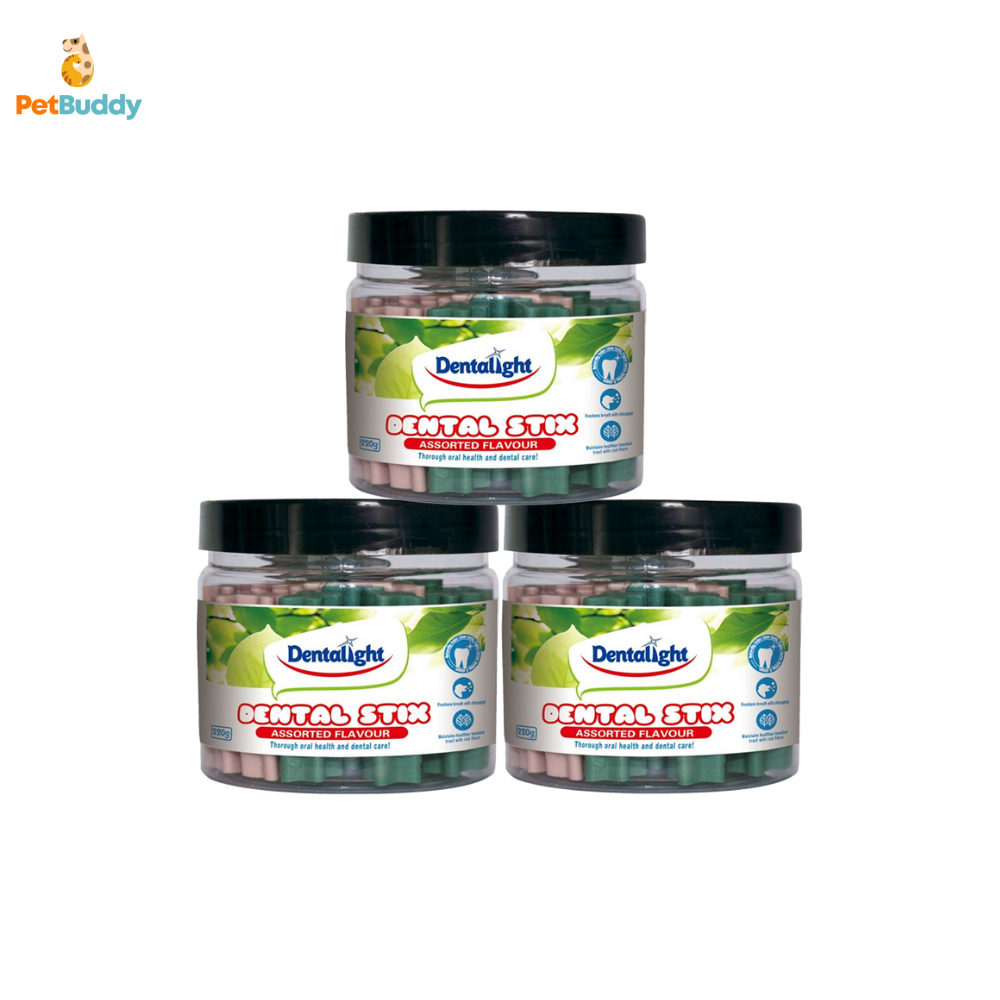 DENTALIGHT DENTAL STICKS ASSORTED FLAVOUR 150G